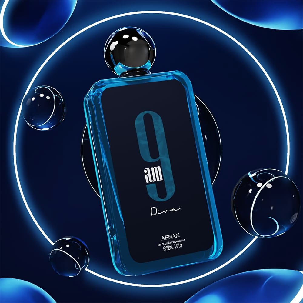 Afnan 9 PM EDP for Men 3.4 oz – Sweet Spicy Amber Cologne New in Box