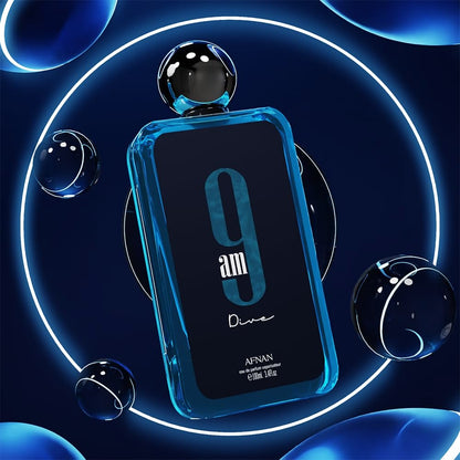 Afnan 9 PM EDP for Men 3.4 oz – Sweet Spicy Amber Cologne New in Box