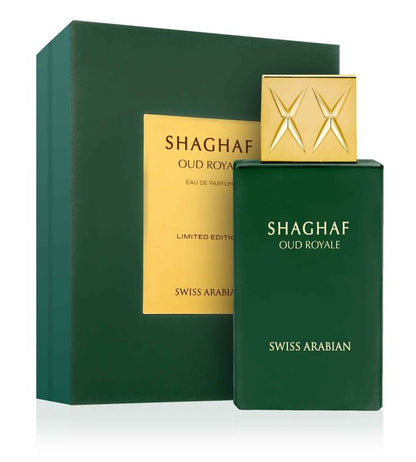Swiss Arabian Shaghaf Oud Royale Eau de Parfum spray bottle 75ml unisex fragrance