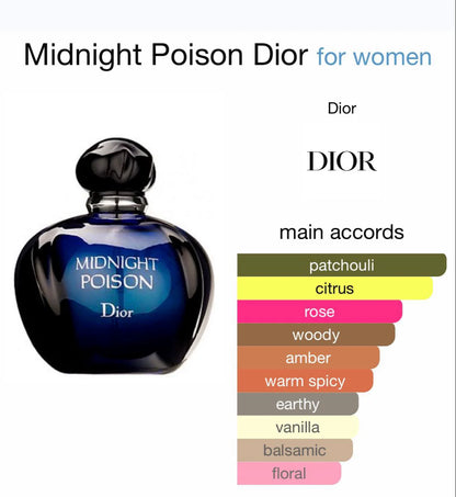 Dior Midnight Poison EDP 50ml Spray | Rose Chypre Perfume for Women