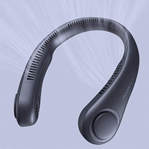 JISULIFE Portable Neck Fan – Hands-Free Bladeless Wearable Personal Fan