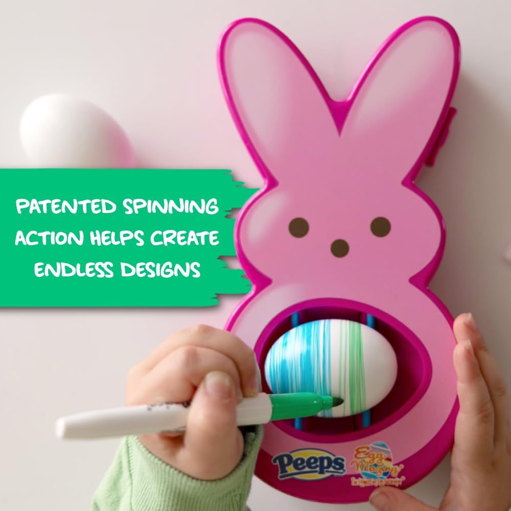 Eggmazing Egg Decorator - Peeps Bunny Kit with 6 Markers