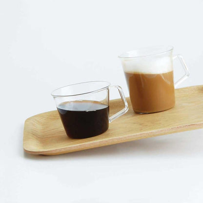 KINTO Non-Slip Teak Wooden Tray – 10.6" x 7.9" Serving Tray for Home