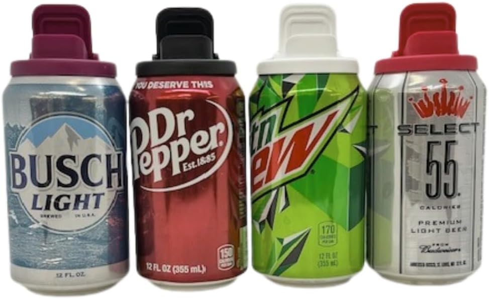Can Covers for Standard 12 oz Cans – 4 Pack Lids, Dishwasher Safe