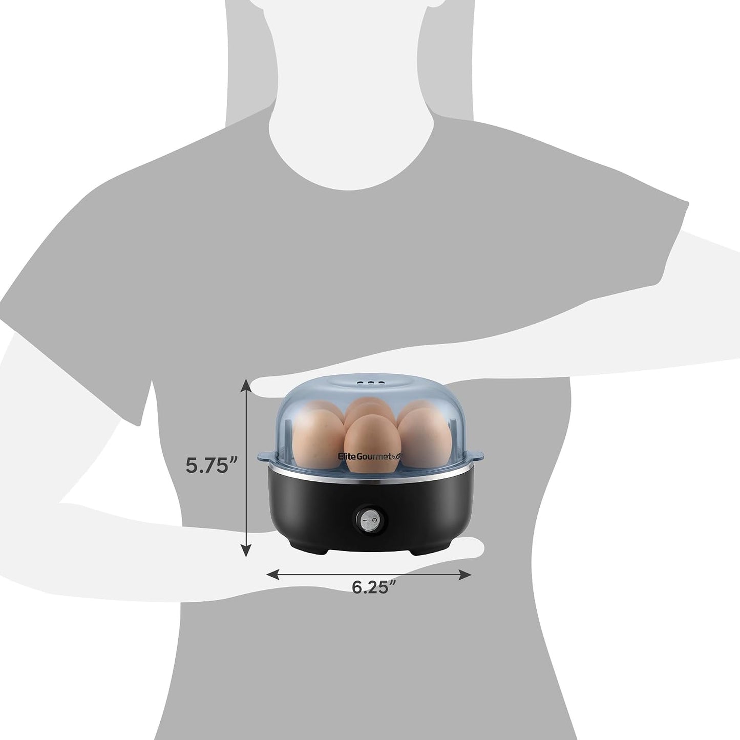Electric Egg Cooker – 7-Egg Boiler & Steamer with Auto Shut-Off