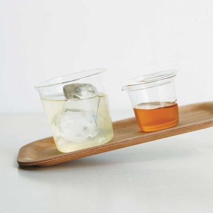 KINTO Non-Slip Teak Wooden Tray – 10.6" x 7.9" Serving Tray for Home
