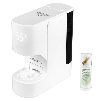 Automatic hot towel warmer and dispenser heating a facial towel, fast heating spa towel heater for skincare and home use