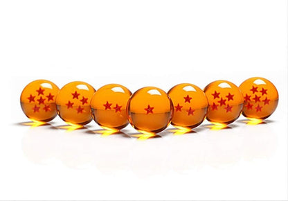 Collectible Star Crystal Glass Balls Set – 5 Sizes Anime-Inspired Spheres