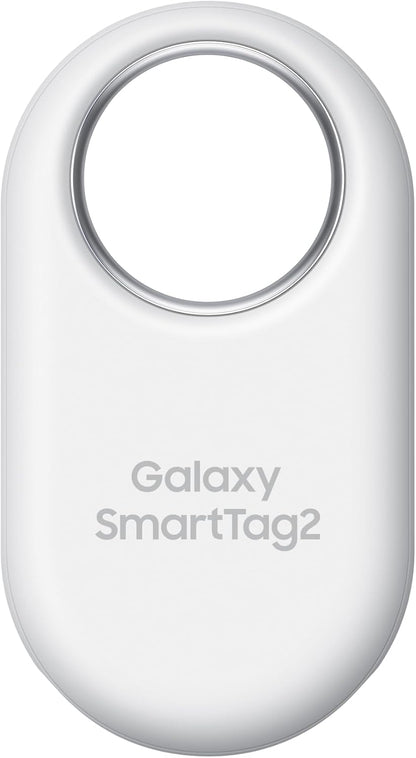 Samsung Galaxy SmartTag2 Bluetooth tracker attached to keys for finding lost items