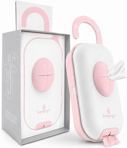 Portable Diaper Bag Wipe Dispenser – 3-in-1 Travel Baby Caddy Organizer