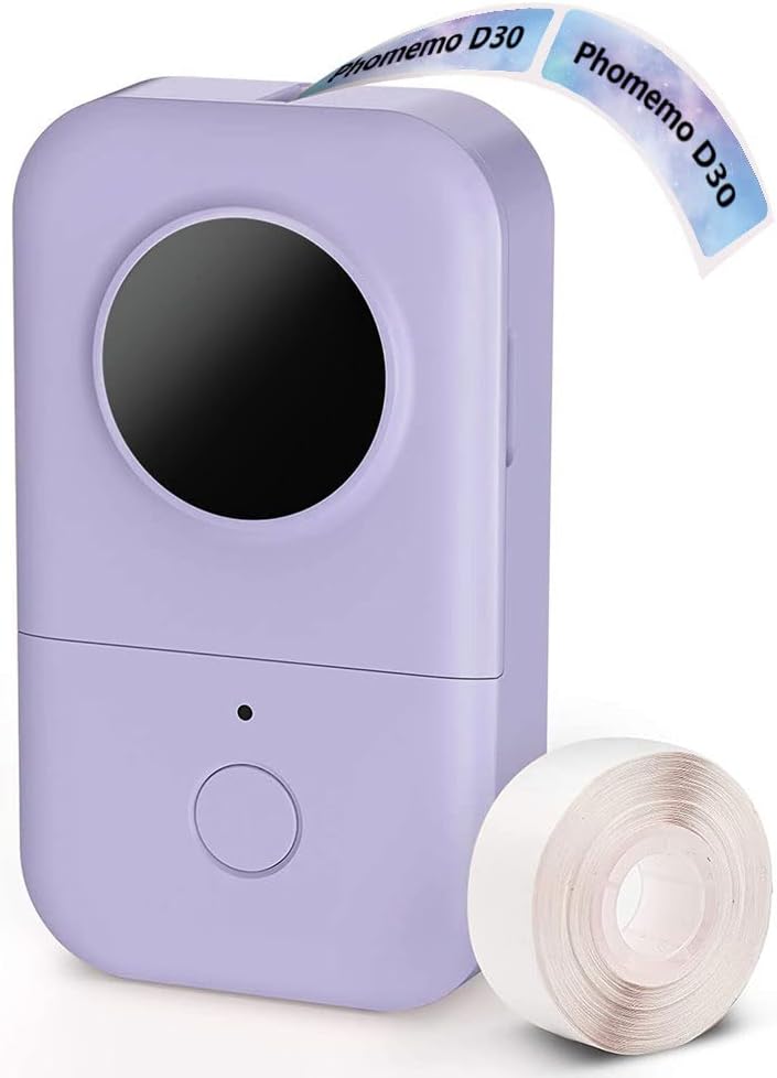 Phomemo D30 Label Maker – Bluetooth Mini Label Printer with Tape