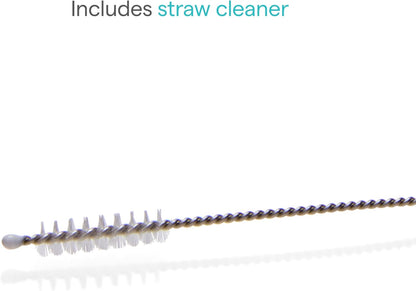 Baby Straw Cup with Handles 10oz - Spill-Proof Weighted Straw Sippy Cup for Toddlers, Dog Design, 9+ Months