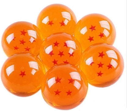 Collectible Star Crystal Glass Balls Set – 5 Sizes Anime-Inspired Spheres