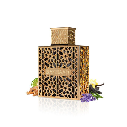 Rayhaan Elixir EDP 3.4 oz – Unisex Warm Amber Woody Fragrance 100ml
