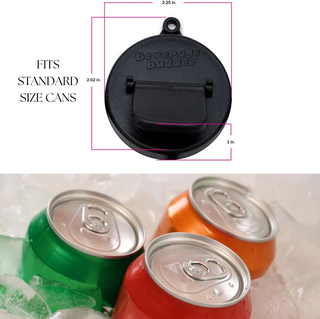 Can Covers for Standard 12 oz Cans – 4 Pack Lids, Dishwasher Safe