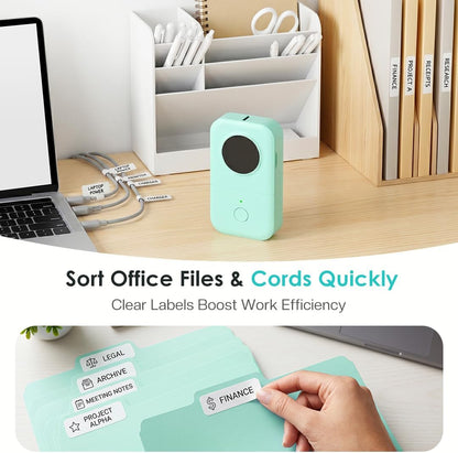 Phomemo D30 Label Maker – Bluetooth Mini Label Printer with Tape