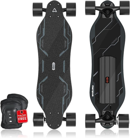 Meepo Campus electric skateboard black 26.7 inch maple deck for beginners