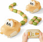 Remote control magnetic snake toy with light and sound eating itself for kids