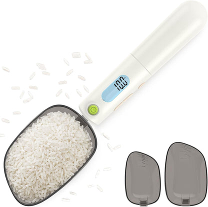 Rechargeable digital measuring spoon scale with 0.1g precision and bubble level
