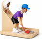 Golf swing bottle opener with automatic golfer launching bottle cap into catcher