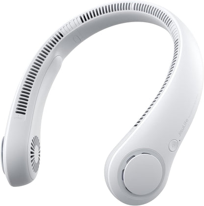 JISULIFE Portable Neck Fan – Hands-Free Bladeless Wearable Personal Fan