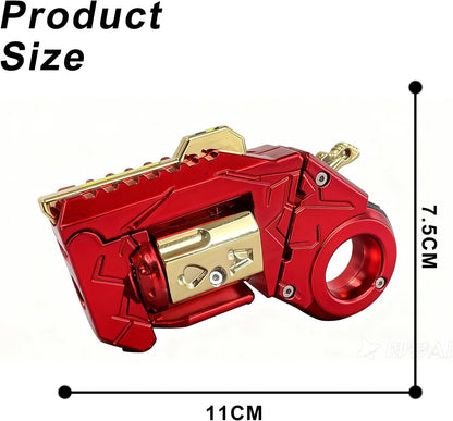 Metal Fidget Gun for Adults – EDC Stress Relief Spinner with Slider & Clicker
