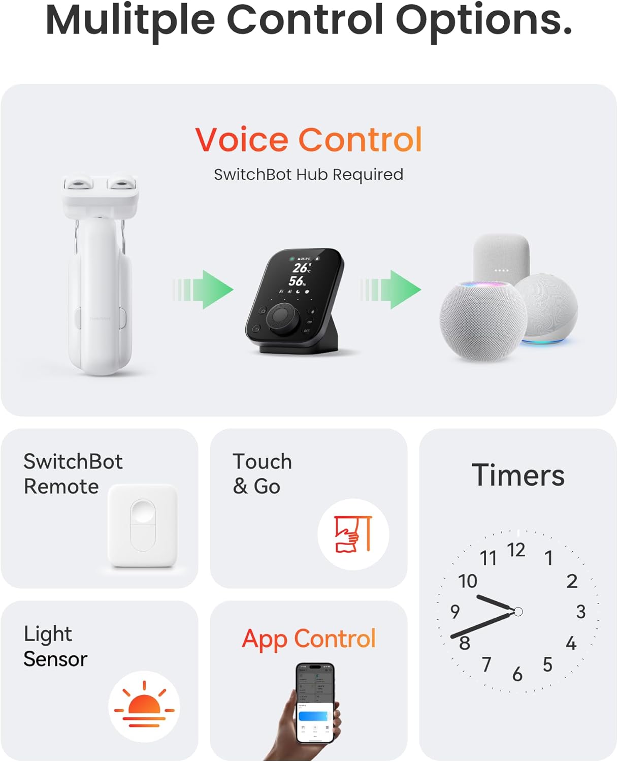 SwitchBot Automatic Curtain Opener – Smart Bluetooth Motorized Curtain Robot