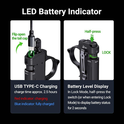 NEXTORCH TA70 Tactical Flashlight – 3500 Lumen Rechargeable EDC Flat Light