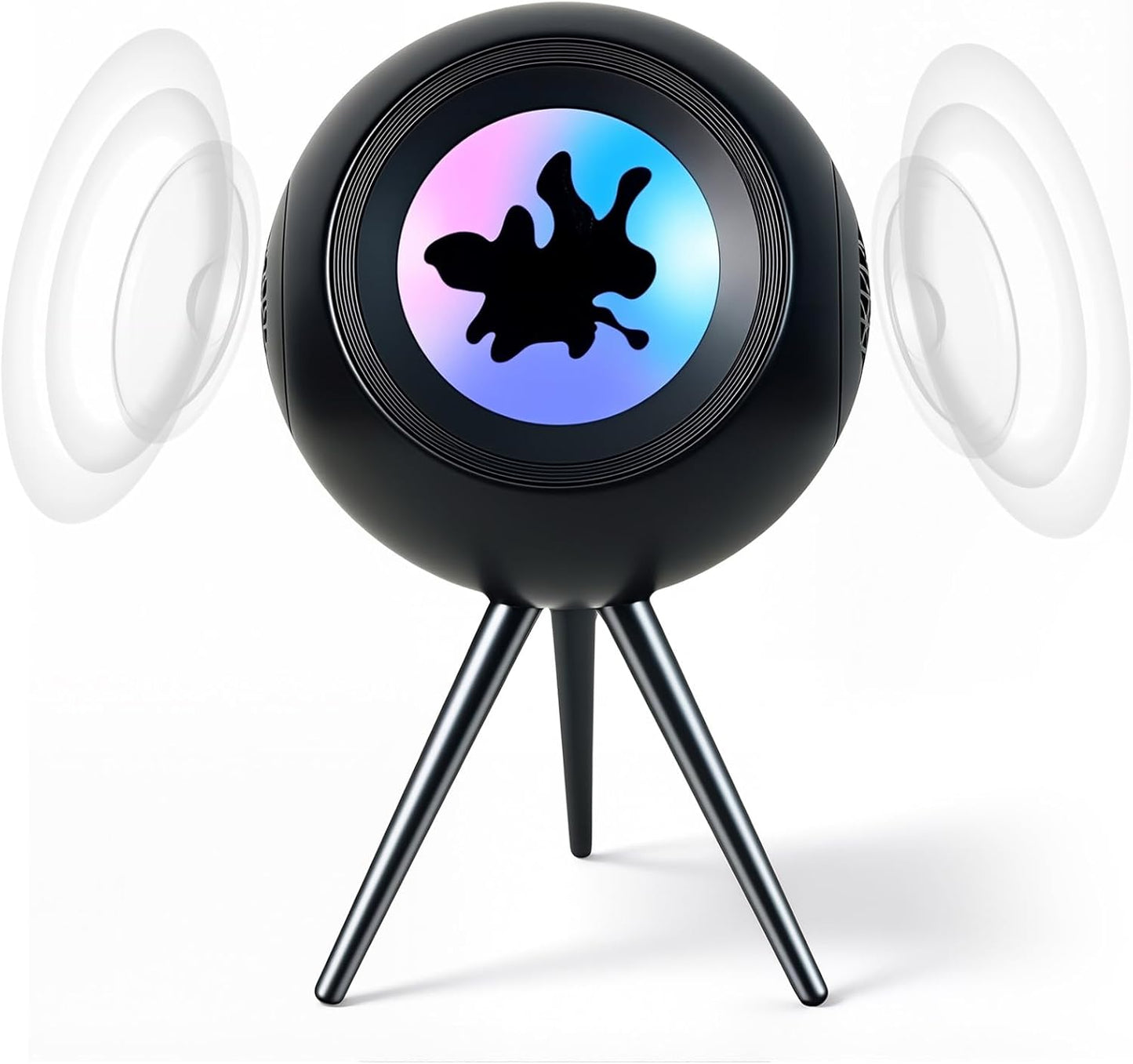 Dancing Ferrofluid Bluetooth Speaker - 30W Magnetic Fluid Audio Visualizer with RGB Light, Desk Toy
