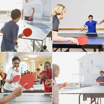 Portable Ping Pong Paddle Set – Retractable Table Tennis Net & 6 Balls