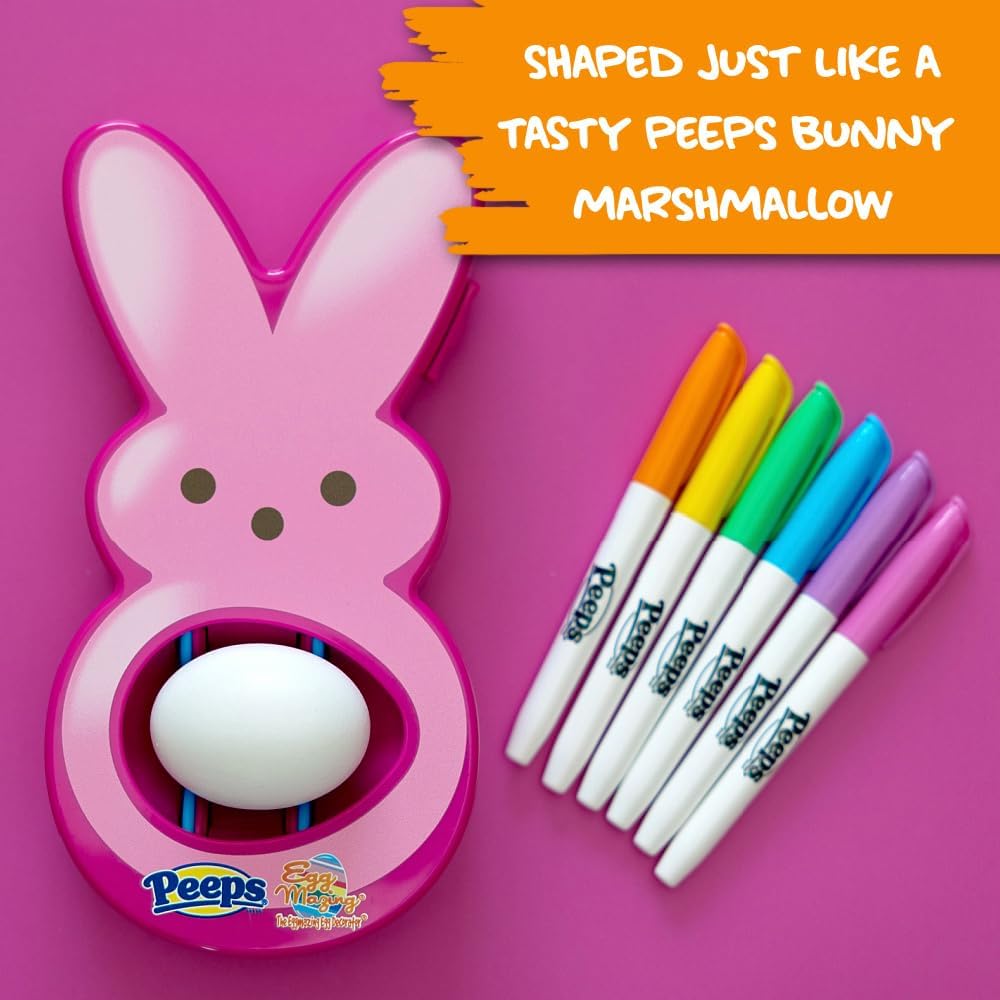 Eggmazing Egg Decorator - Peeps Bunny Kit with 6 Markers