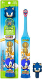 Sonic the Hedgehog kids electric toothbrush with 3D character hygienic cover