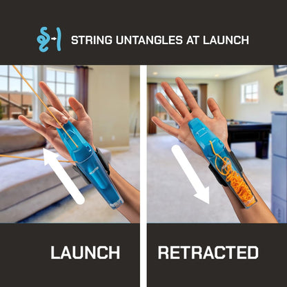ZipString Aracna Webshooter – Glow-in-the-Dark String Launcher Trick Toy for Kids & Teens