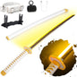 Light-Up LED Cosplay Sword – Rechargeable 40" Prop with Spinner & Holster