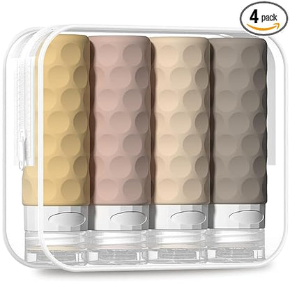 TSA Approved Travel Bottles Set – 3 oz Leak Proof Toiletry Containers