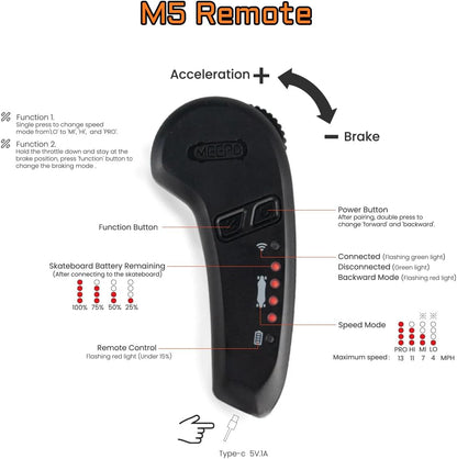 Meepo Campus Electric Skateboard for Teens & Beginners