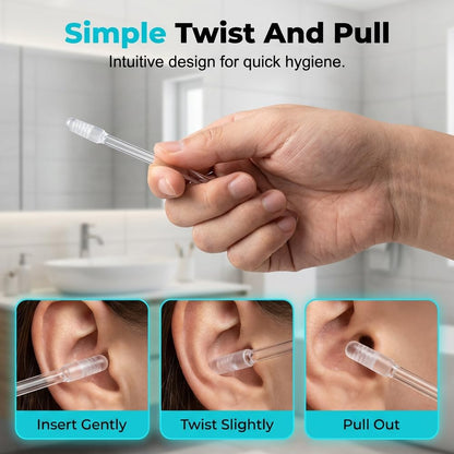 Sticky Ear Cleaner - Reusable Ear Wax Removal Tool with Soft Adhesive Tips, Gentle Ear Cleaning for Adults