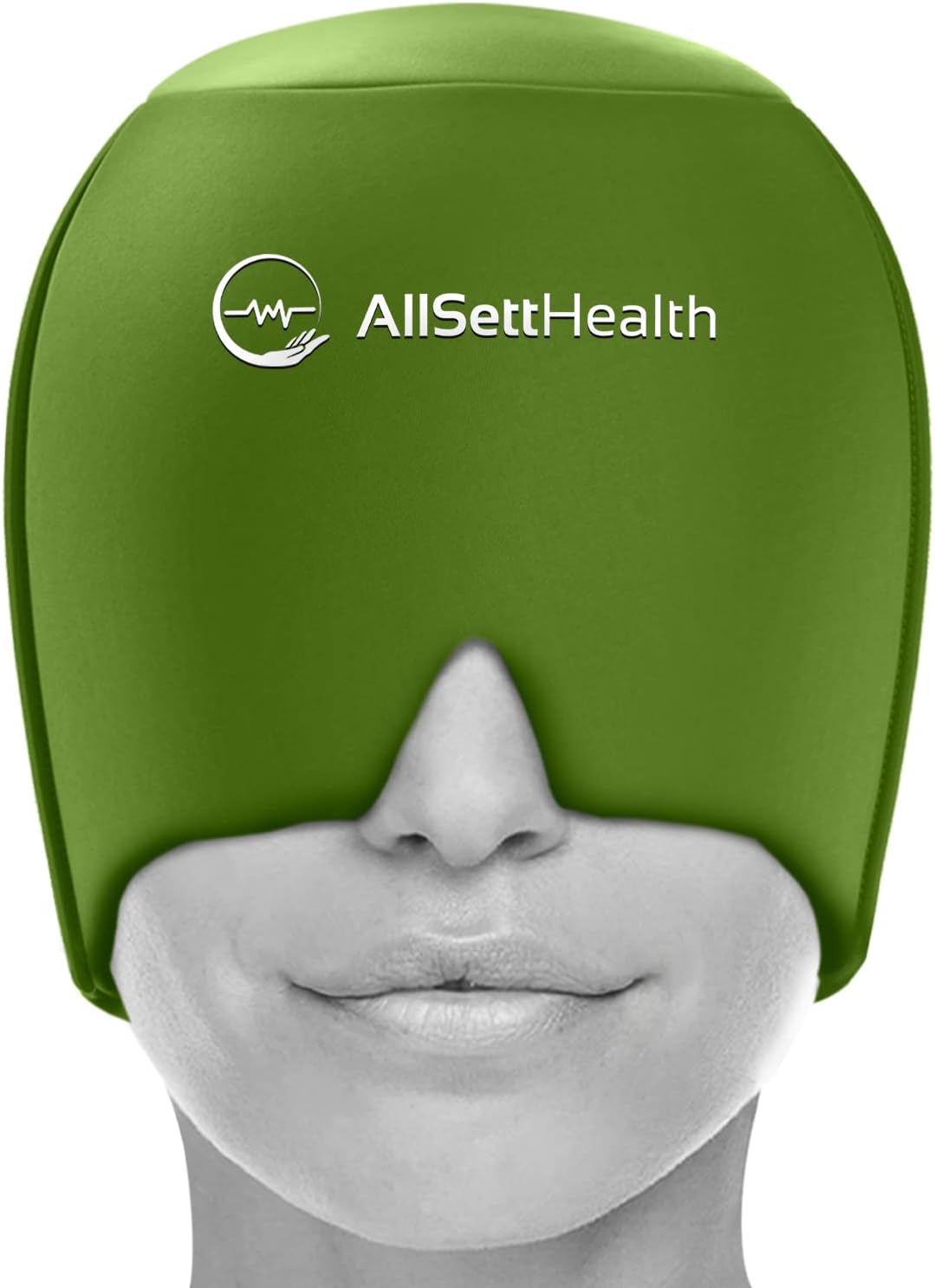 Migraine Relief Cap – Hot & Cold Gel Ice Head Wrap with Eye Mask