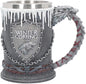 Nemesis Now House Stark direwolf tankard 20cm black resin Game of Thrones mug with stainless steel insert