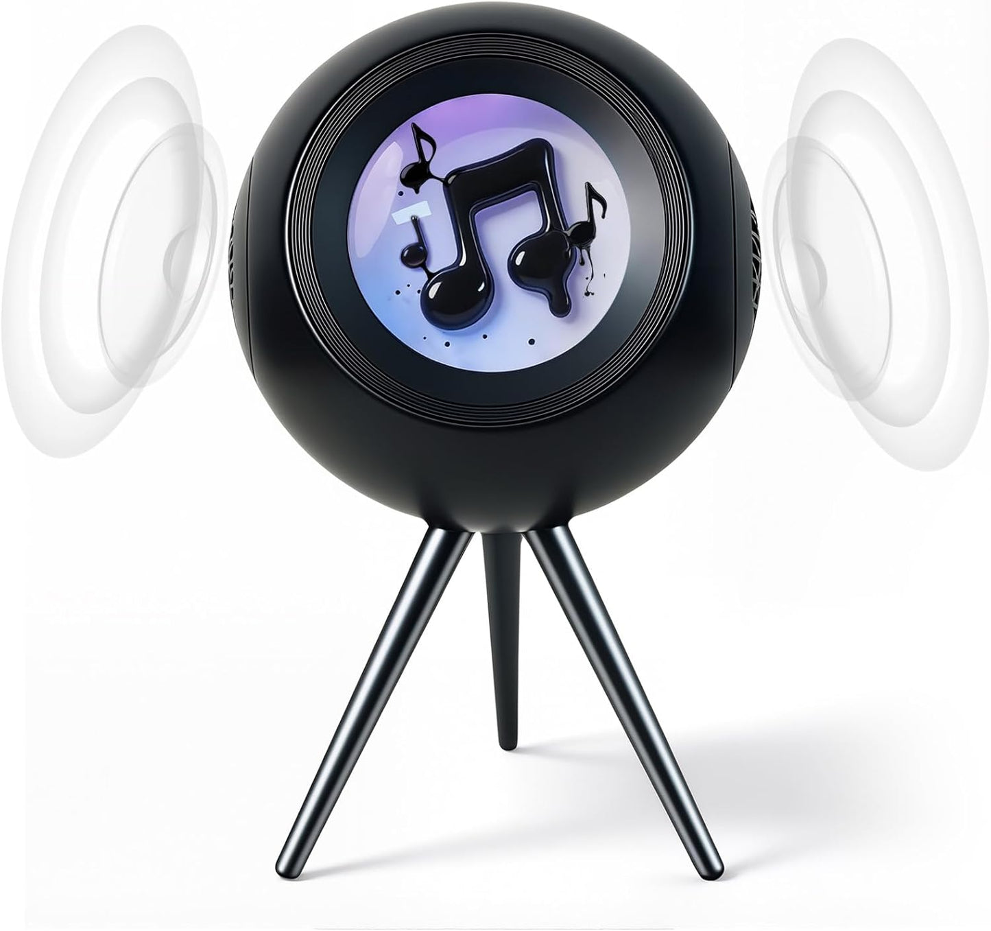 Dancing ferrofluid Bluetooth speaker with 30W sound and RGB light, magnetic fluid audio visualizer desk toy for tech lovers