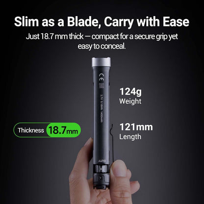 NEXTORCH TA70 Tactical Flashlight – 3500 Lumen Rechargeable EDC Flat Light