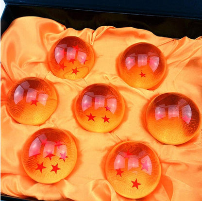 Collectible Star Crystal Glass Balls Set – 5 Sizes Anime-Inspired Spheres
