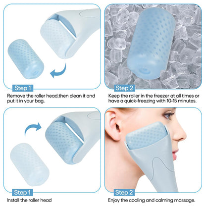 Ice Roller for Face & Eyes – Cooling Facial Massager for Skincare & Relaxation