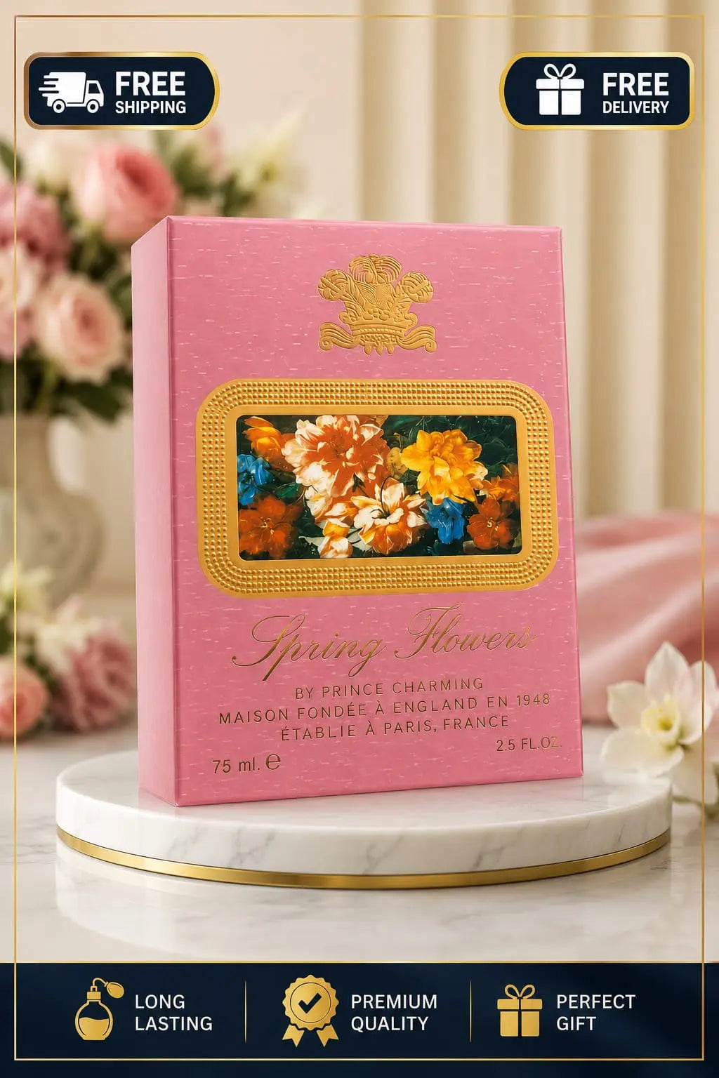 Spring Flowers by Prince Charming Perfume for Women – 75ml / 2.5 fl oz HorizonHub Store