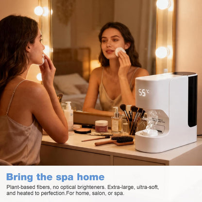 Hot Towel Warmer Dispenser - Automatic Facial Towel Heater for Spa, Skincare & Post-Workout, Fast Heating