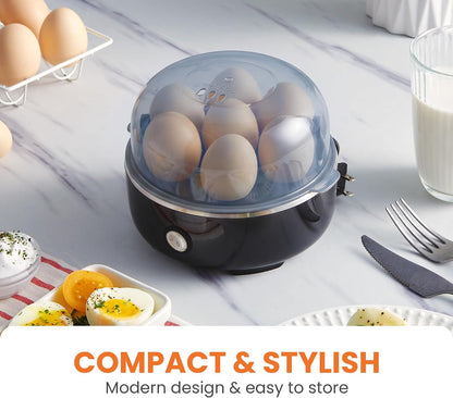 Electric Egg Cooker – 7-Egg Boiler & Steamer with Auto Shut-Off