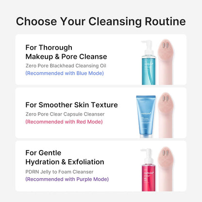 medicube Mini Booster Pro Plus Cleansing Device Set – 2-in-1 Korean Facial Tool (Pink)