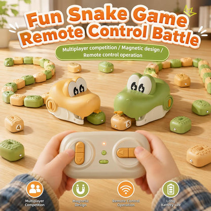 Remote Control Magnetic Snake Toy – Light-Up Eating Snake Game for Kids