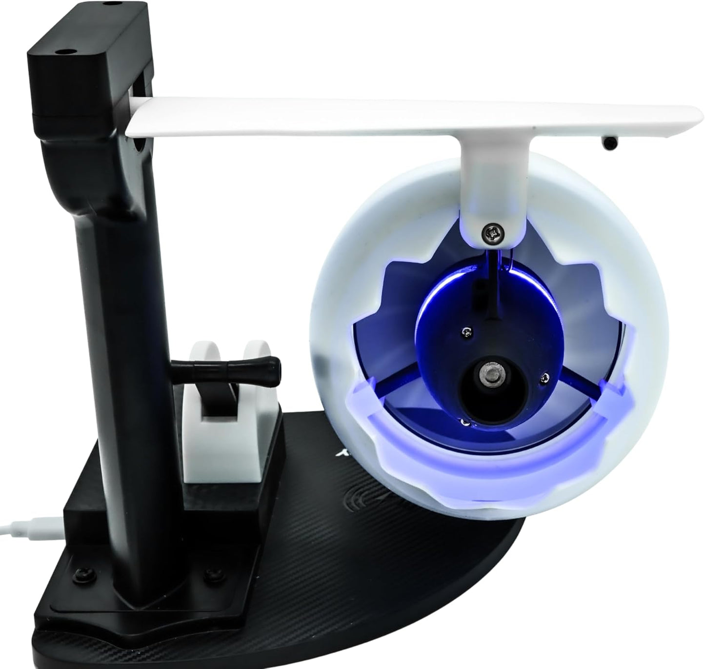 Jet Engine Fan Desk Gadget with Wireless Charger – LED Turbofan Model