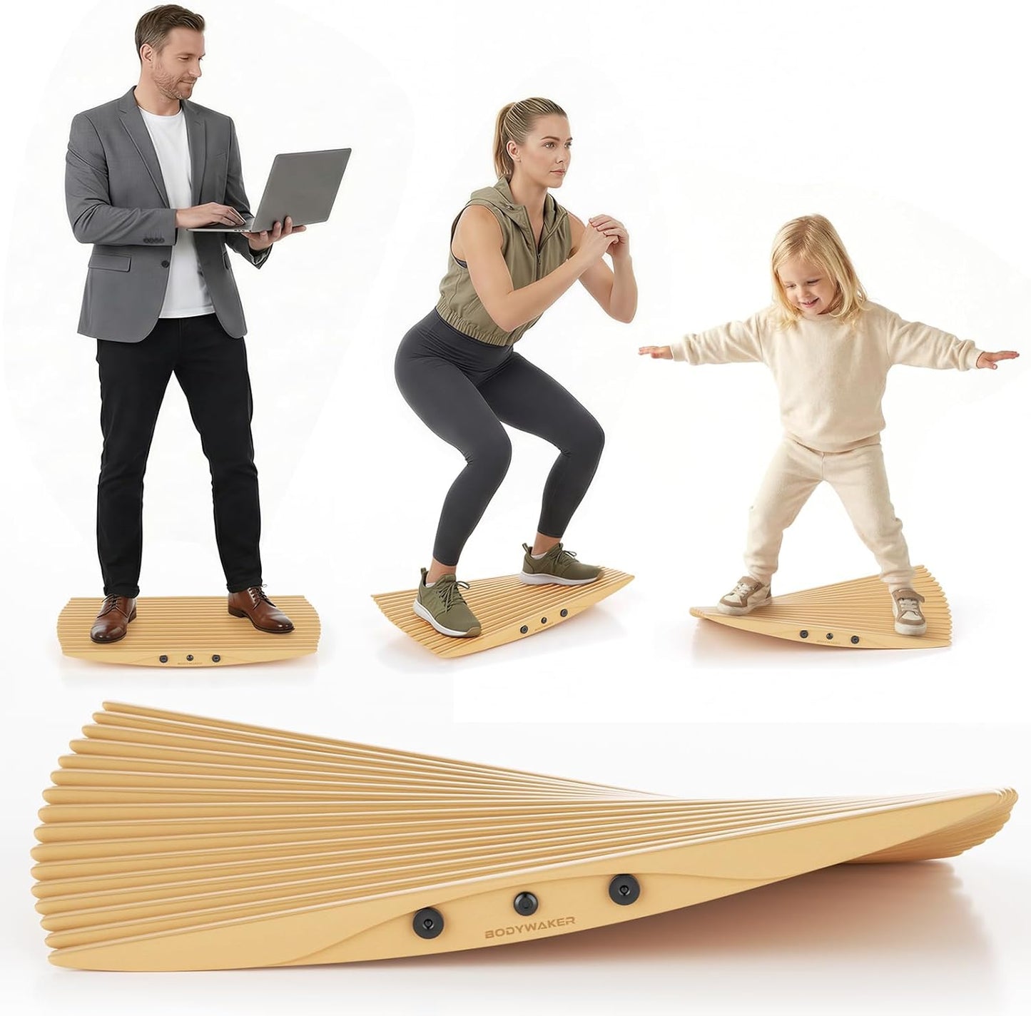 360° Wobble Balance Board – Standing Desk Rocker for Balance & Core Training
